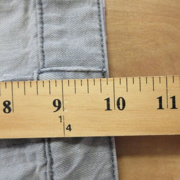 JOE'S JEANS Gabrielle Cut Off Jean Shorts Sz 27 Light Grey Gray Distressed Denim - Picture 12 of 14